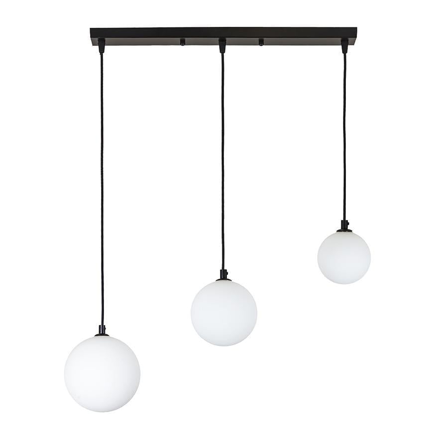 Светильник подвесной Lighthouse LS-19537-3 BK/WH 500 плафон белый Черный