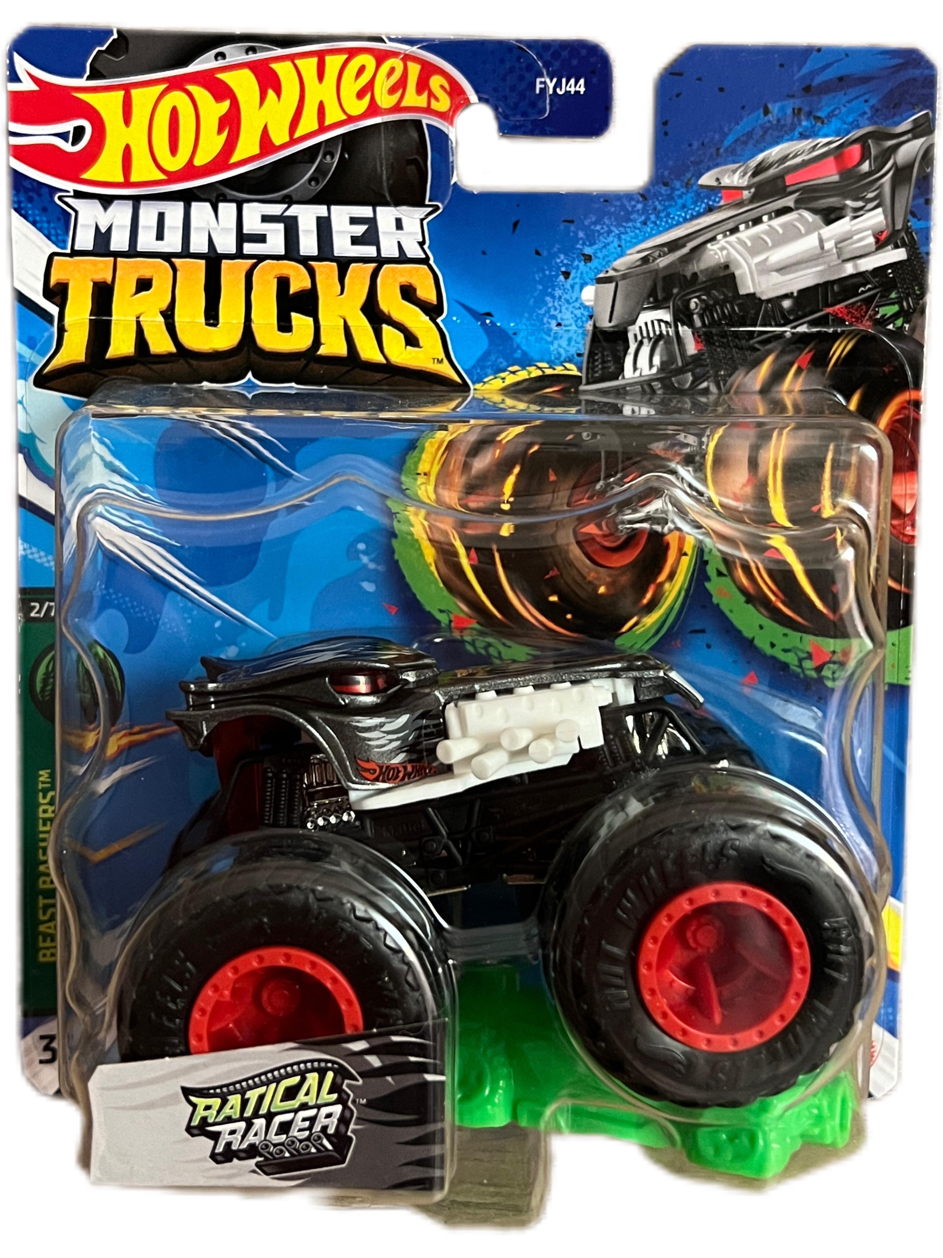 Игрушечная машинка-внедорожник Hot Wheels Monster truck Beast Bashers Ratical Racer (13940916)
