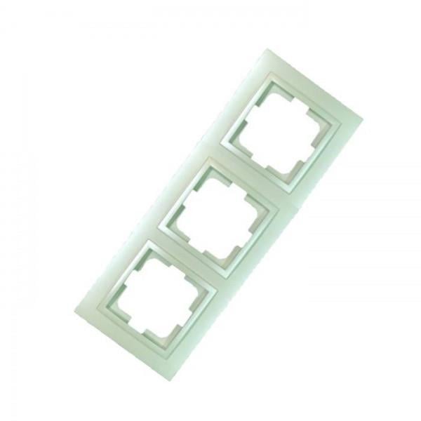 Рамка тройная Mono Electric DESPINA Жемчужный (102-250000-162)