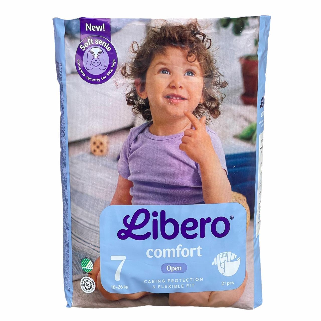 Підгузки дитячі Libero Comfort 7 16-26 кг 21 шт. (2658552809)