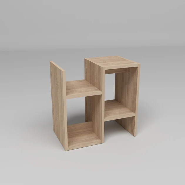 Тумба приліжкова Kontinent S-1 500х300х500 мм Дуб Сонома (27427386) - фото 4 Тумба приліжкова Kontinent S-1 500х300х500 мм Дуб Сонома (27427386) - фото 4