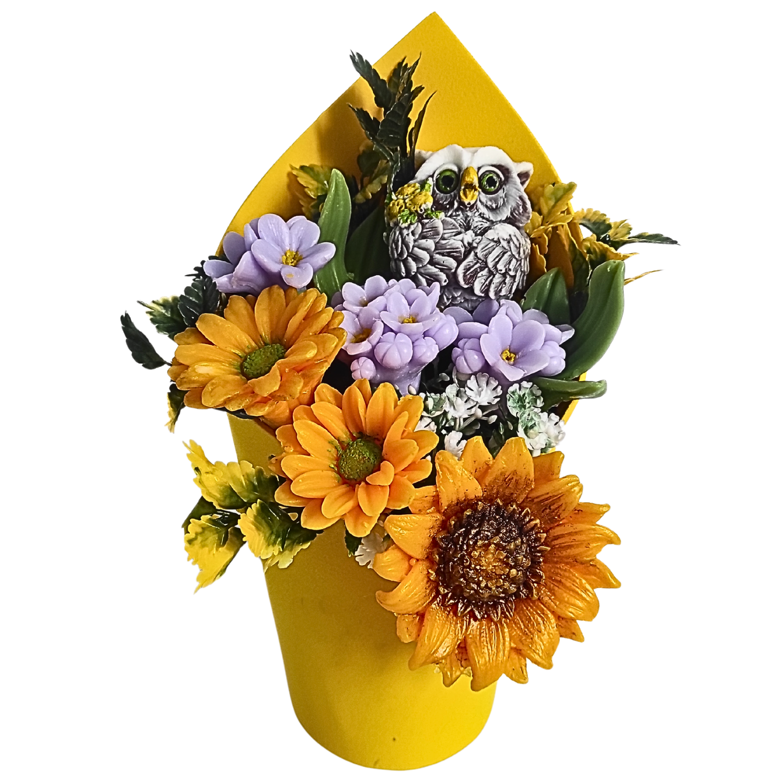 Букет квітів з мила Bila Lileya Соняшник та ромашки з незабудками (MB-00073) Букет квітів з мила Bila Lileya Соняшник та ромашки з незабудками (MB-00073)