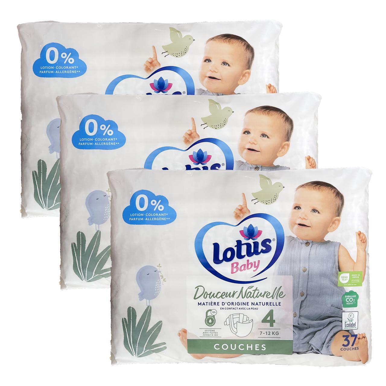 Підгузки дитячі Lotus Baby 4 7-12 кг 111 шт. (2172889985)