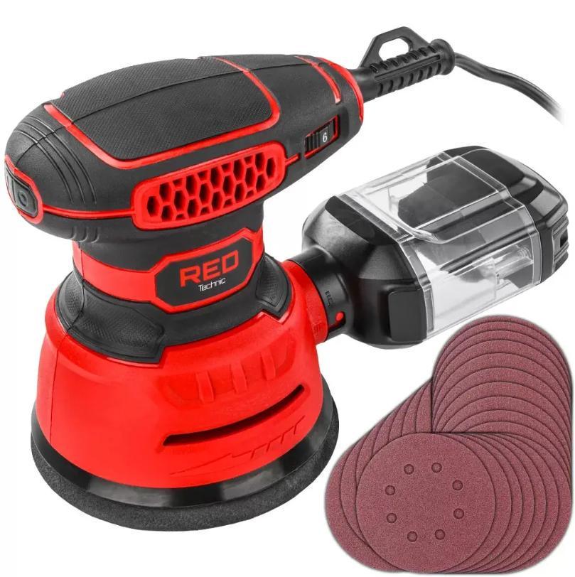 Шлифмашина эксцентриковая Red Technic RTSMO0121 2499851136 1100 Вт 125 мм