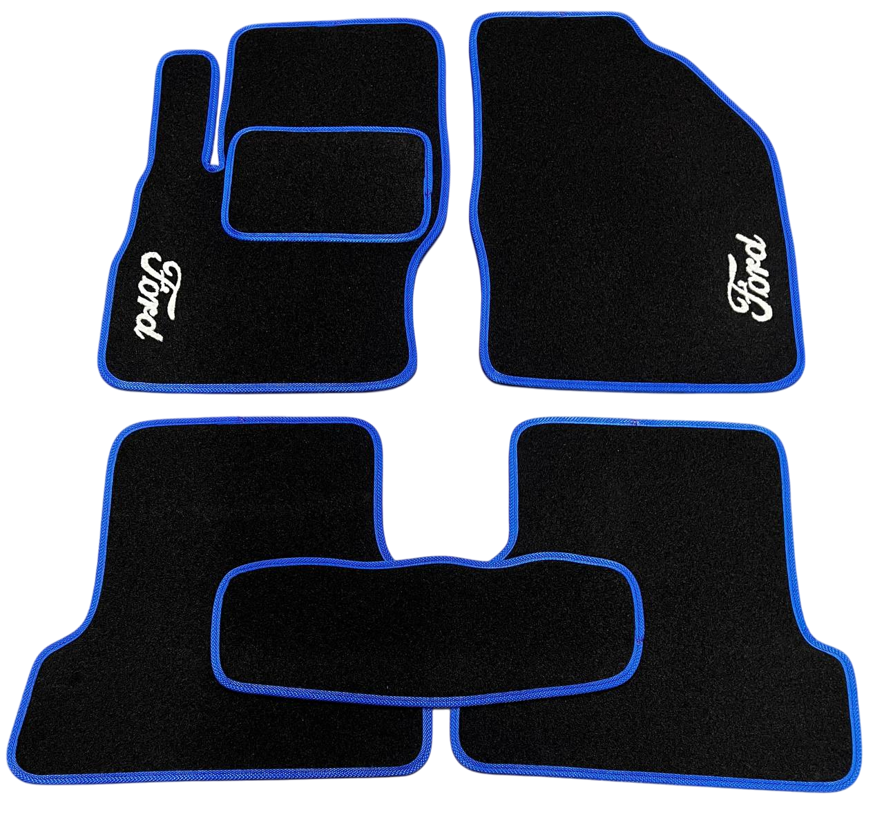 Килимки в салон ворсові для Ford Focus II 2004-2011 5 шт. Чорний (27327256)