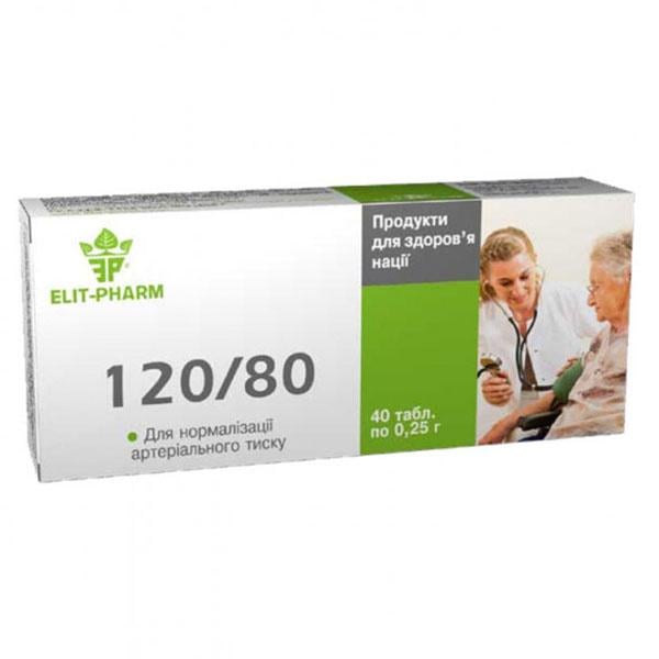 Комплекс для профілактики тиску та кровообігу Elit-Pharm 120/80 40 табл. (000025270)