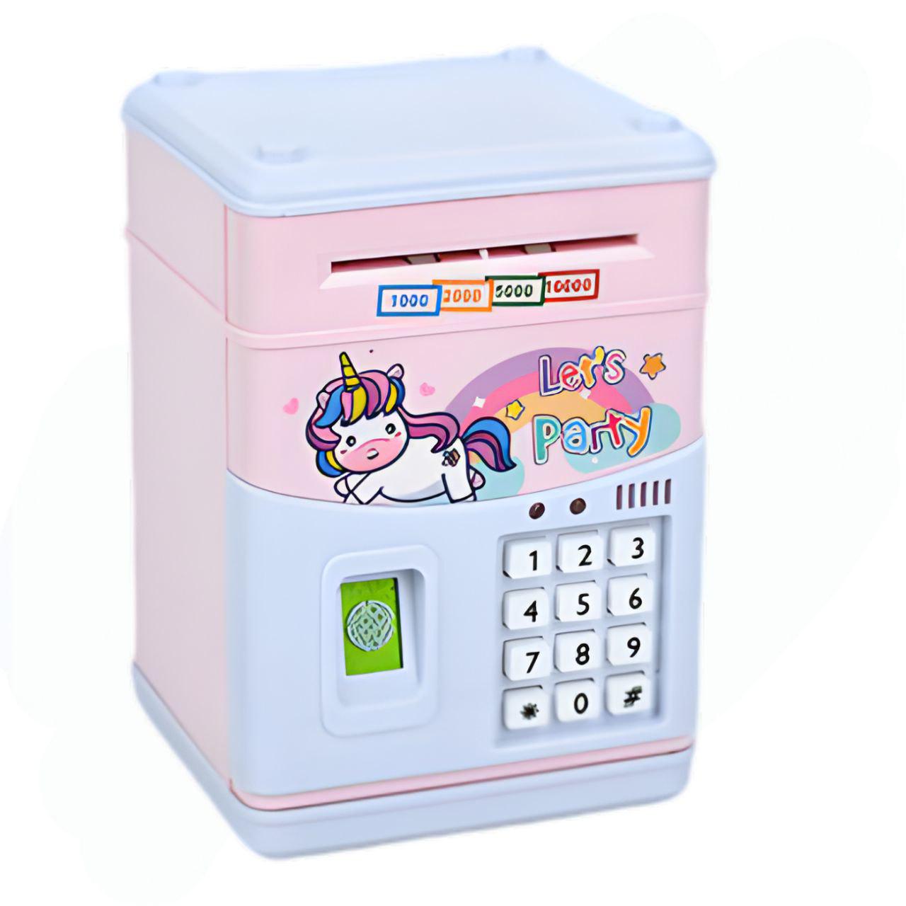 Електронна скарбничка MK5398 з кодовим замком/сенсором/світлом та звуком/з єдинорогом - фото 1