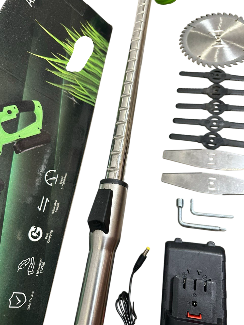 Тример садовий акумуляторний KRAFFTEC AZ-144 48V 4AP (4377) - фото 19