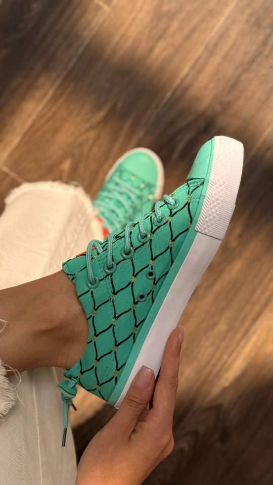 Кеди жіночі Jibukang р. 38 Бірюзовий (29471782) - фото 3