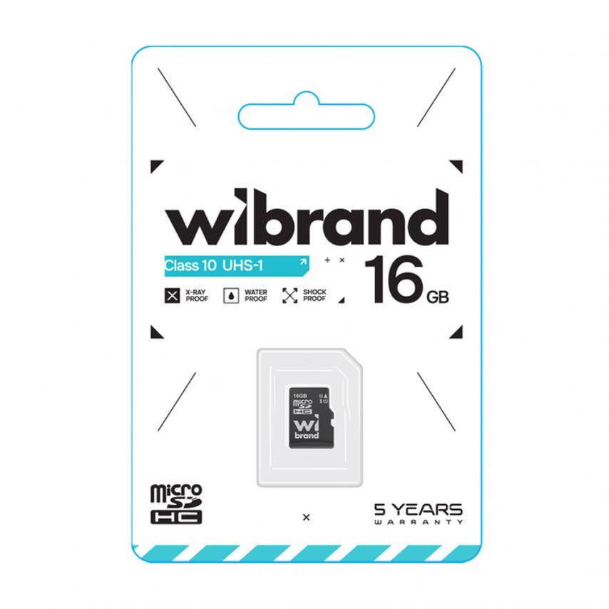 Карта памяти Wibrand MicroSDHC 16GB UHS-I Class 10 - фото 2