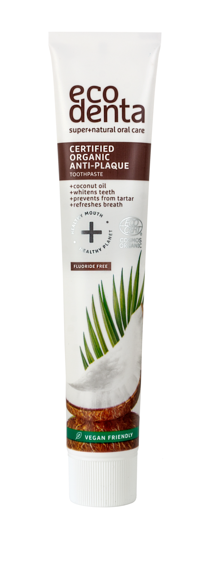 Зубная паста ECODENTA Organic против налета с кокосовым маслом 75 мл - фото 4