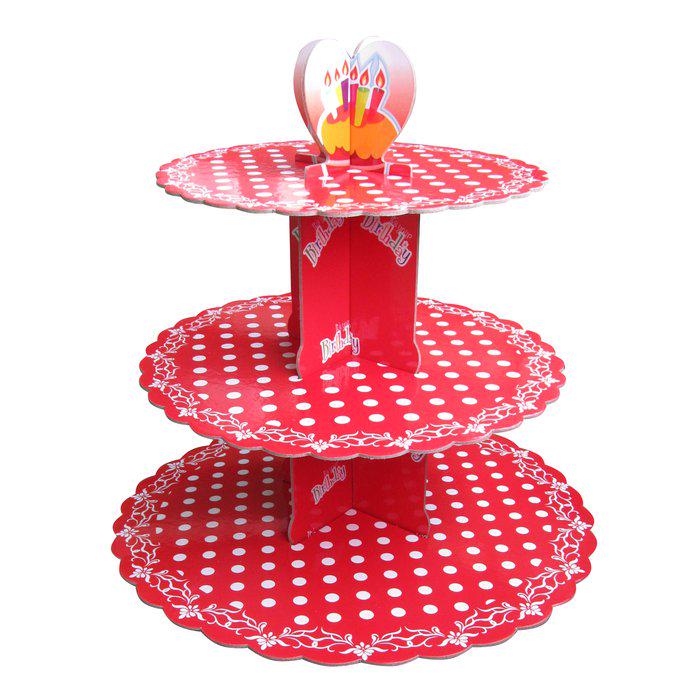 Стенд для капкейков Empire EM0320 Красный (3aeefcba)