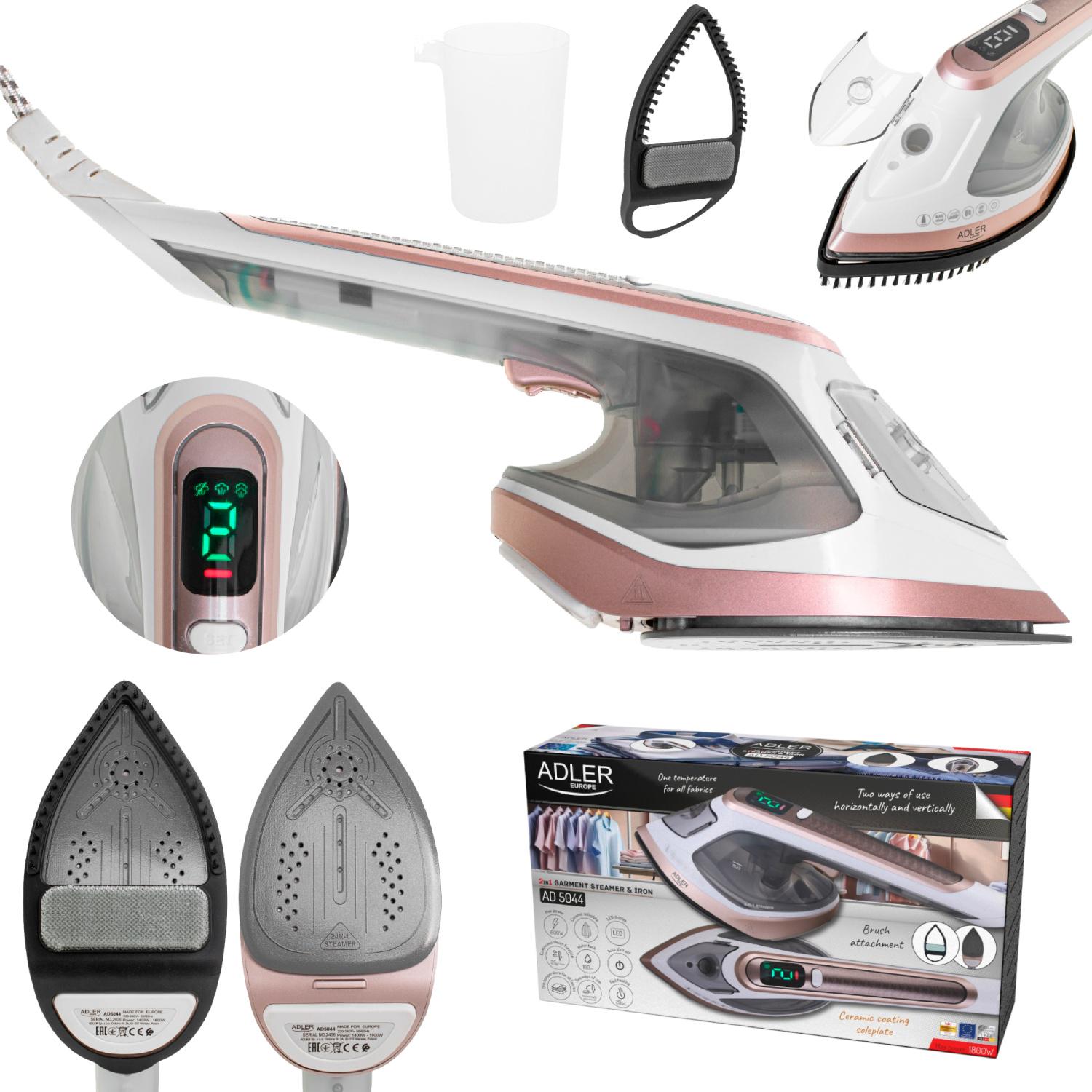 Пароочиститель и утюг 2в1 Adler AD 5044 1800W керамическая подошва (4aee3930) - фото 10 Пароочиститель и утюг 2в1 Adler AD 5044 1800W керамическая подошва (4aee3930) - фото 10