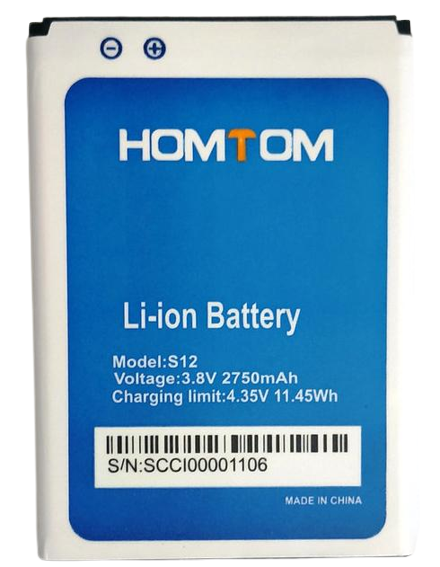 Аккумуляторная батарея для Homtom S12 2750 mAh (000021618)