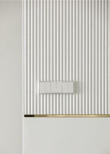 3D-панель гіпсова декоративна Ламелі під фарбування 500x500x22 мм Білий (30708601) - фото 2 3D-панель гіпсова декоративна Ламелі під фарбування 500x500x22 мм Білий (30708601) - фото 2