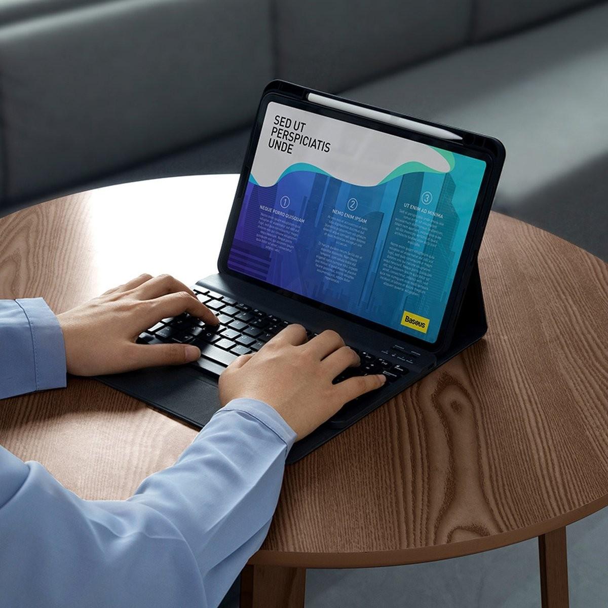 Чехол клавиатура Baseus Brilliance Keyboard Case Pro для iPad Pro 11"/10,9" 2018/2020/2021/Pad Air 4/Air 5 (ARJK000213) - фото 13