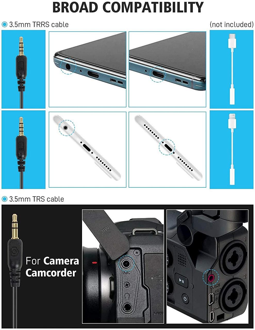 Накамерний мікрофон SYNCO Mic-M1S з вітрозахистом для DSLR - фото 6