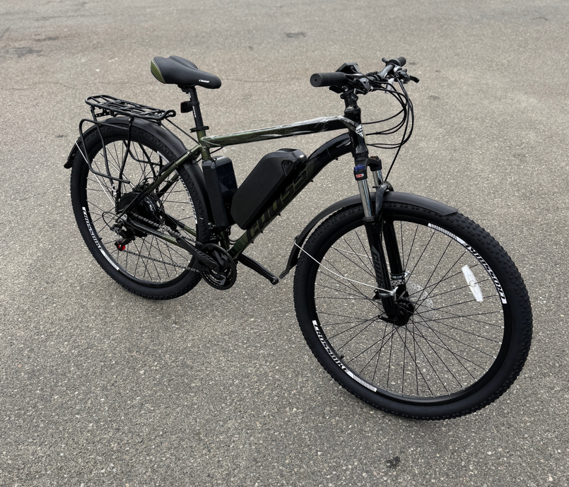 Велосипед с Е-комплектом с багажником MXSUS Flash 29" 2025 48 В 1000 Вт 18 Ah/до 65 км запас хода дисплей LSD10