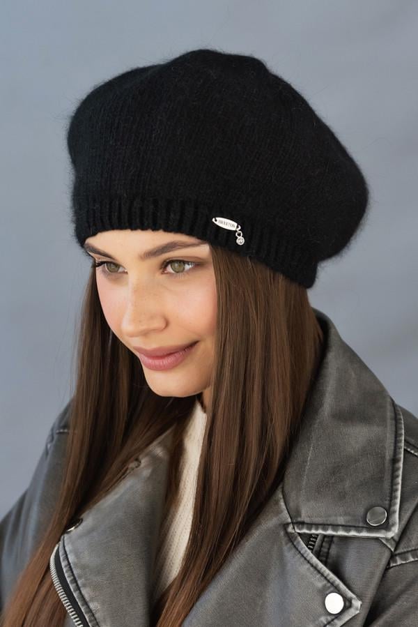 Берет на подкладке Braxton Рывка женская Черный (7240)