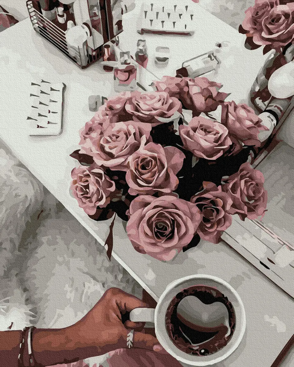 Картина по номерам Brushme Ароматный кофе 40x50 см без коробки (BK-GX39402)