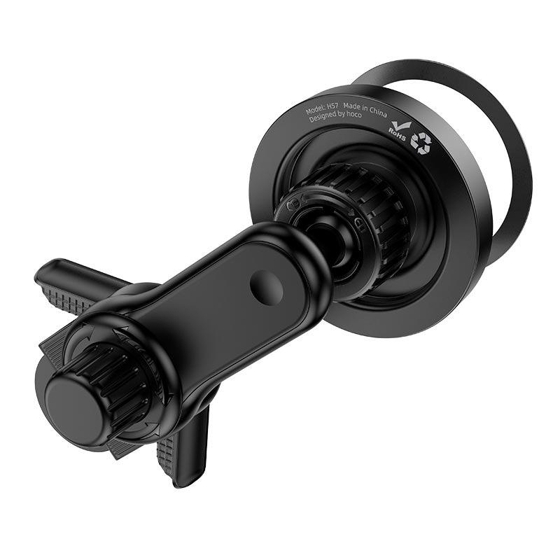 Держатель автомобильный Hoco H57 Show ring magnetic Car holder Black (23688875) - фото 4