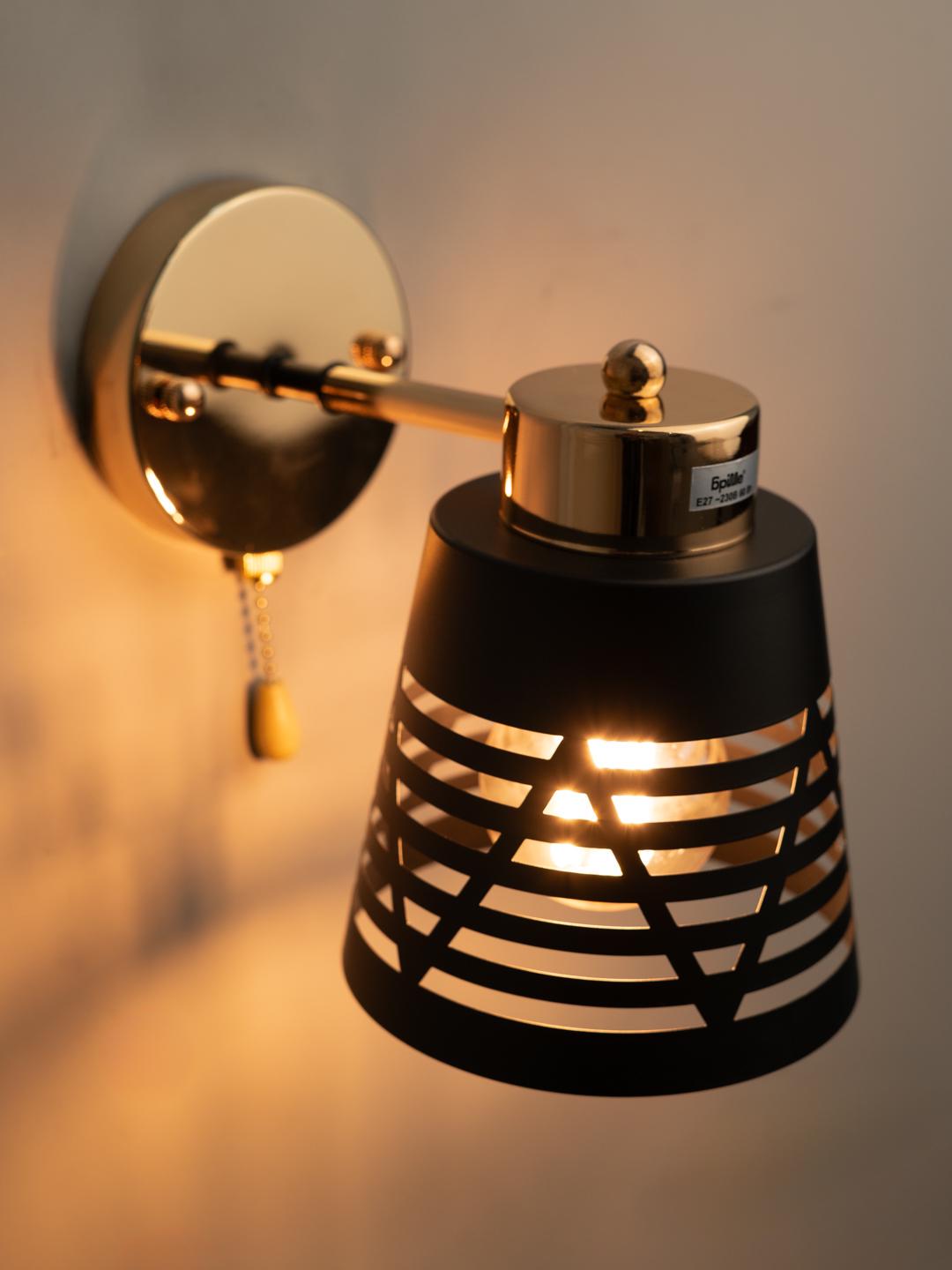 Бра Brille LK-737W/1 E27 BK/FG (29-469)