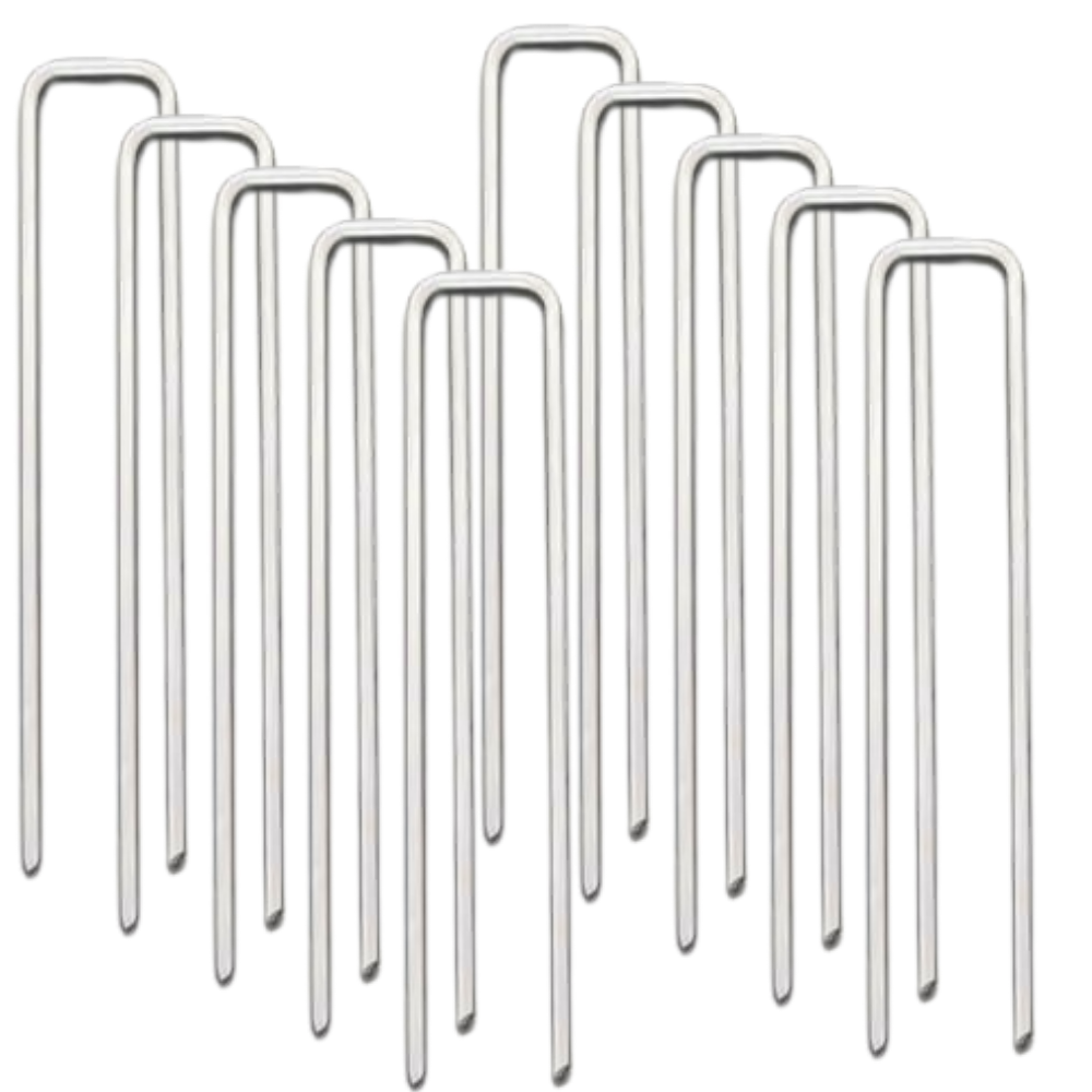 Набір скоб для газону металеві оцинковані 4х15 см 10 шт. (2580008393) Набір скоб для газону металеві оцинковані 4х15 см 10 шт. (2580008393)