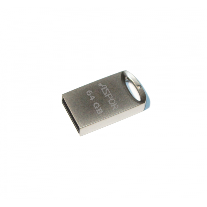 Флеш-пам'ять USB Aspor AR105 64GB Сріблястий (1858272628) - фото 1 Флеш-пам'ять USB Aspor AR105 64GB Сріблястий (1858272628) - фото 1
