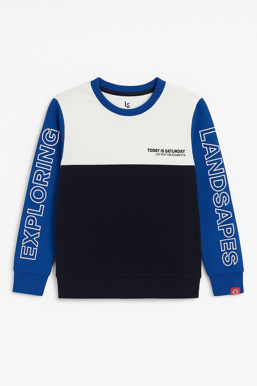 Кофта детская 5.10.15 Kids 2H4321 140 см Бело-синий (3331109412064)