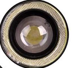 Линзы LED Angel Eves 12V-55W D-89мм white+yellow 60224 1 шт. (AG-2509 W+Y)