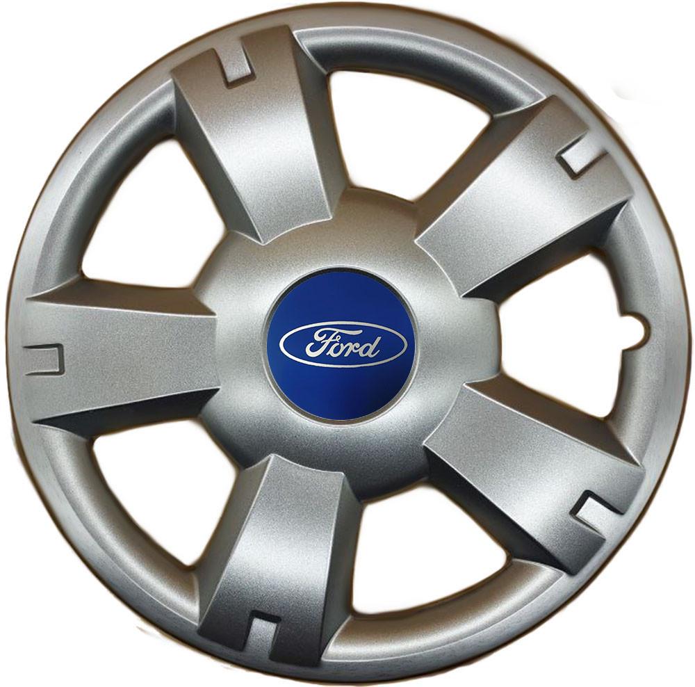 Колпаки SJS 201 с логотипом Ford 4 шт. R14 Серебряный (2654556197)