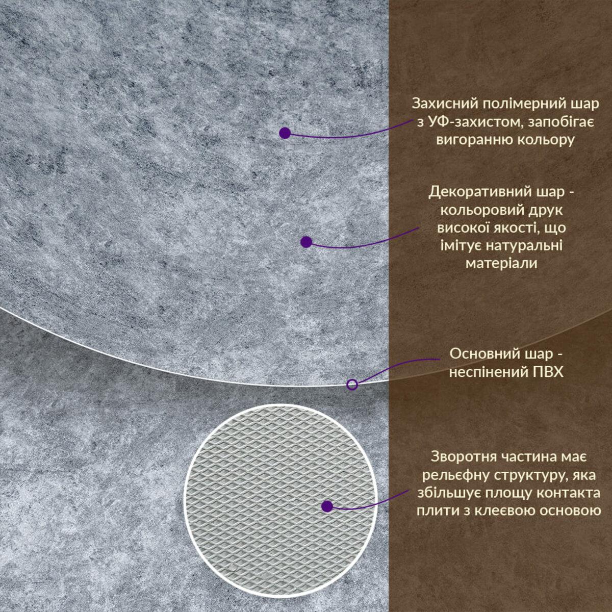 Плита декоративна ПВХ 1,22 м х2,44 м х3 мм Попелястий мармур (SW-00001405) - фото 3 Плита декоративна ПВХ 1,22 м х2,44 м х3 мм Попелястий мармур (SW-00001405) - фото 3