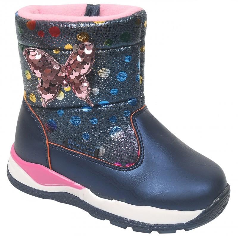 Дутики TOM.M 7701F на овчине р. 24 Синий