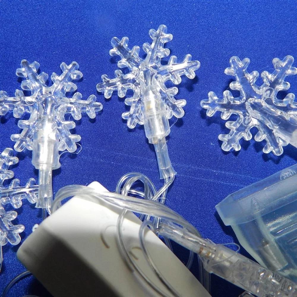 Гирлянда Снежинки LED 40 Разноцветный (1-111)