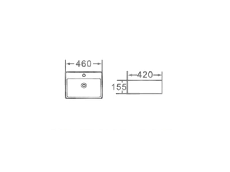 Умывальник NEWARC Countertop Белый 5025 - фото 5