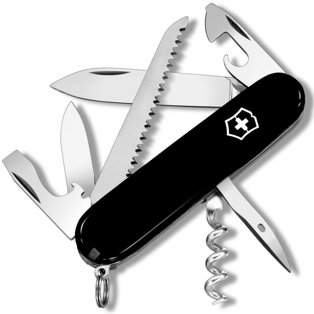 Нож швейцарский Victorinox Camper 13 функций Black (596005)