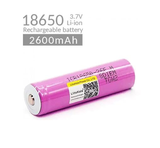 Аккумулятор LiitoKala Lii-26FM 18650 без защиты 2600 mah Розовый - фото 3