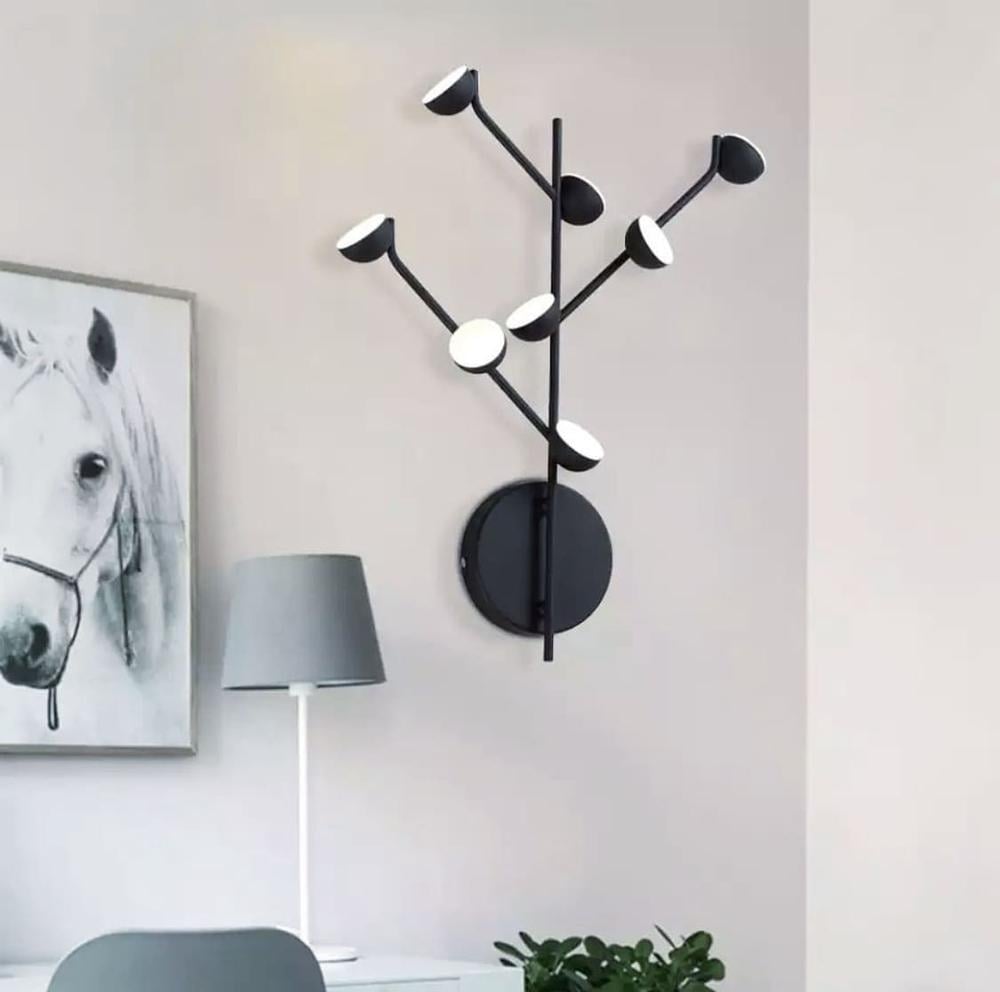 Бра Line.F D 8001-8 BK Mantra на 8 плафонов Черный (658_914)