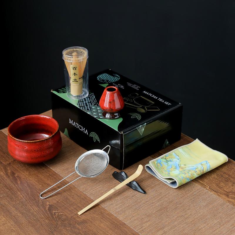 Набір Mavanto 5424 для приготування чаю матча 7 предметів Red - фото 2 Набір Mavanto 5424 для приготування чаю матча 7 предметів Red - фото 2