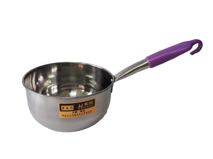 Ковш кухонный нержавейка с пластиковой ручкой 18x9,5 см L 34 см 2 л (19322)