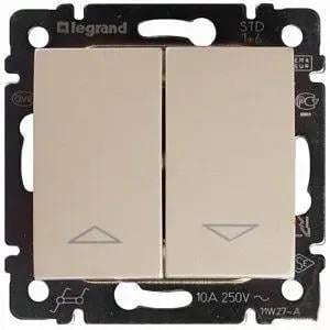 Кнопка двойная Legrand Valena для управления рольставнями Слоновая кость (774314)