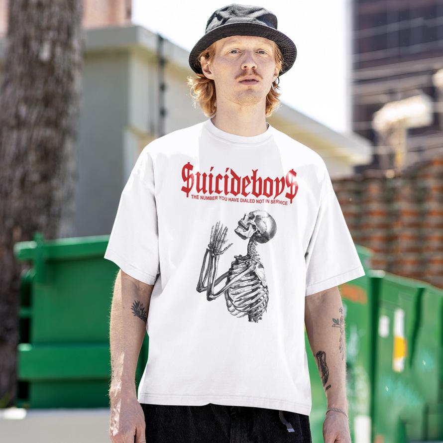 Футболка унисекс Suicideboys The Number You Have To Dialed Is Not In Service 4XL Белый
