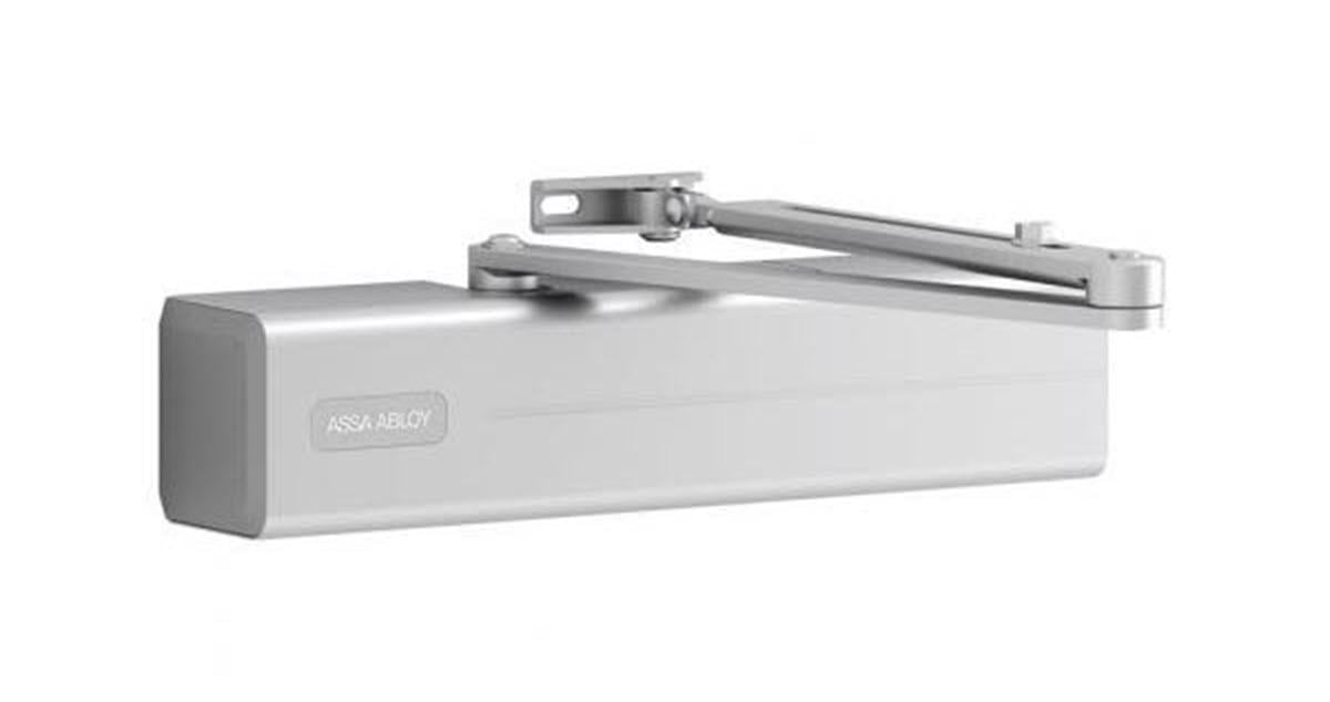 Доводчик дверной ASSA ABLOY DC340 с тягой EN 2-6 1400 мм 120 кг Серебристый