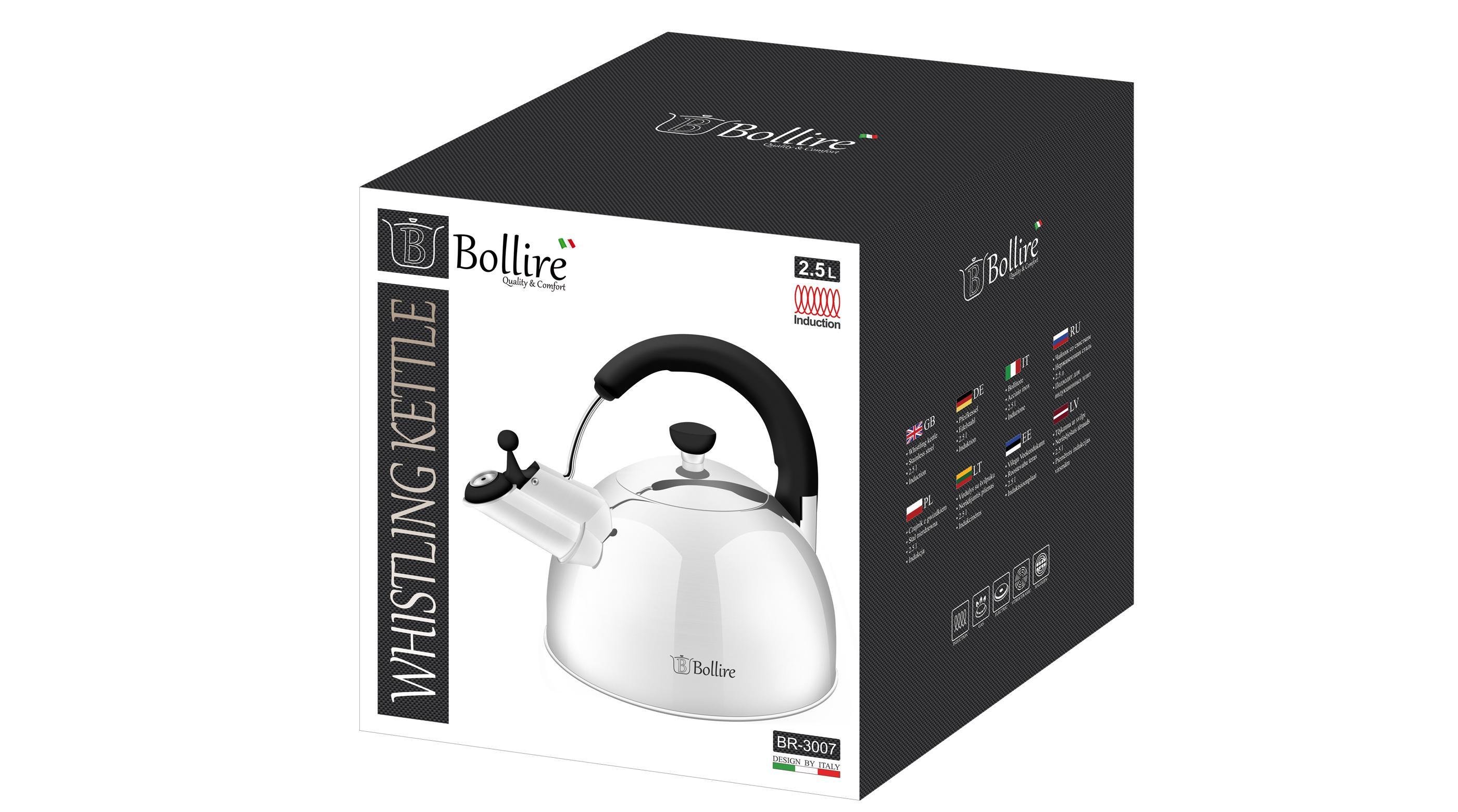 Чайник Bollire 2,5 л (BR-3007) - фото 2 Чайник Bollire 2,5 л (BR-3007) - фото 2