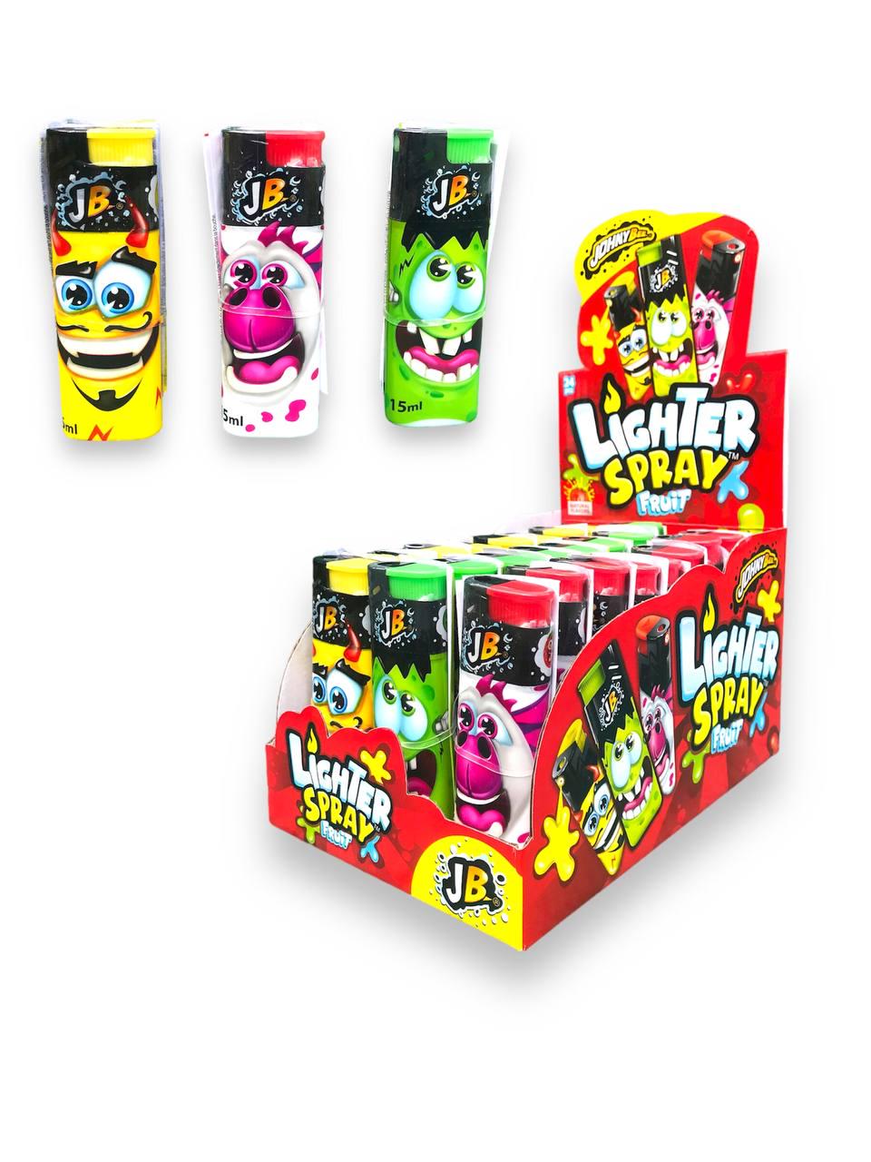 Фруктовый спрей Johny Bee Lighter spray Зажигалка 24 шт. 15 мл (00000005385)