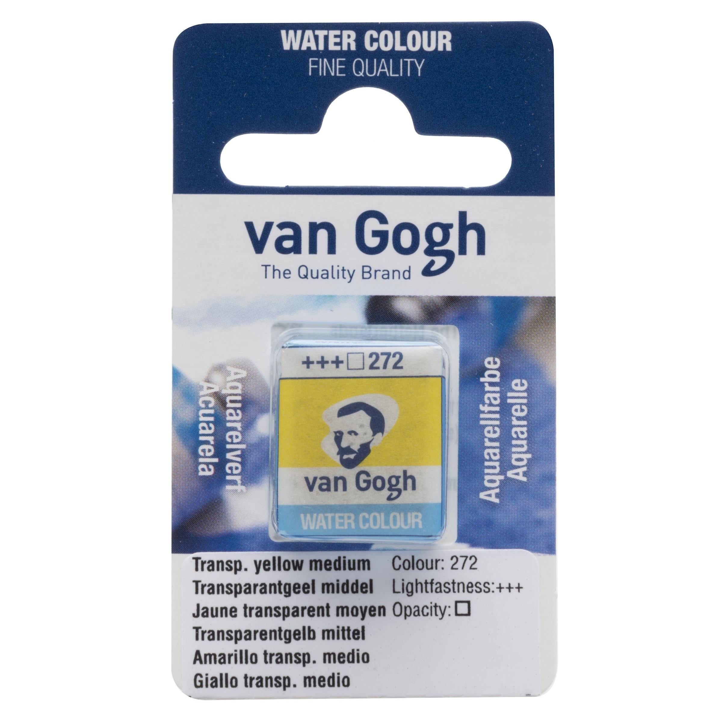 Акварельная краска Van Gogh кювета 1,5 мл 272 Прозрачный желтый средний (20862721)