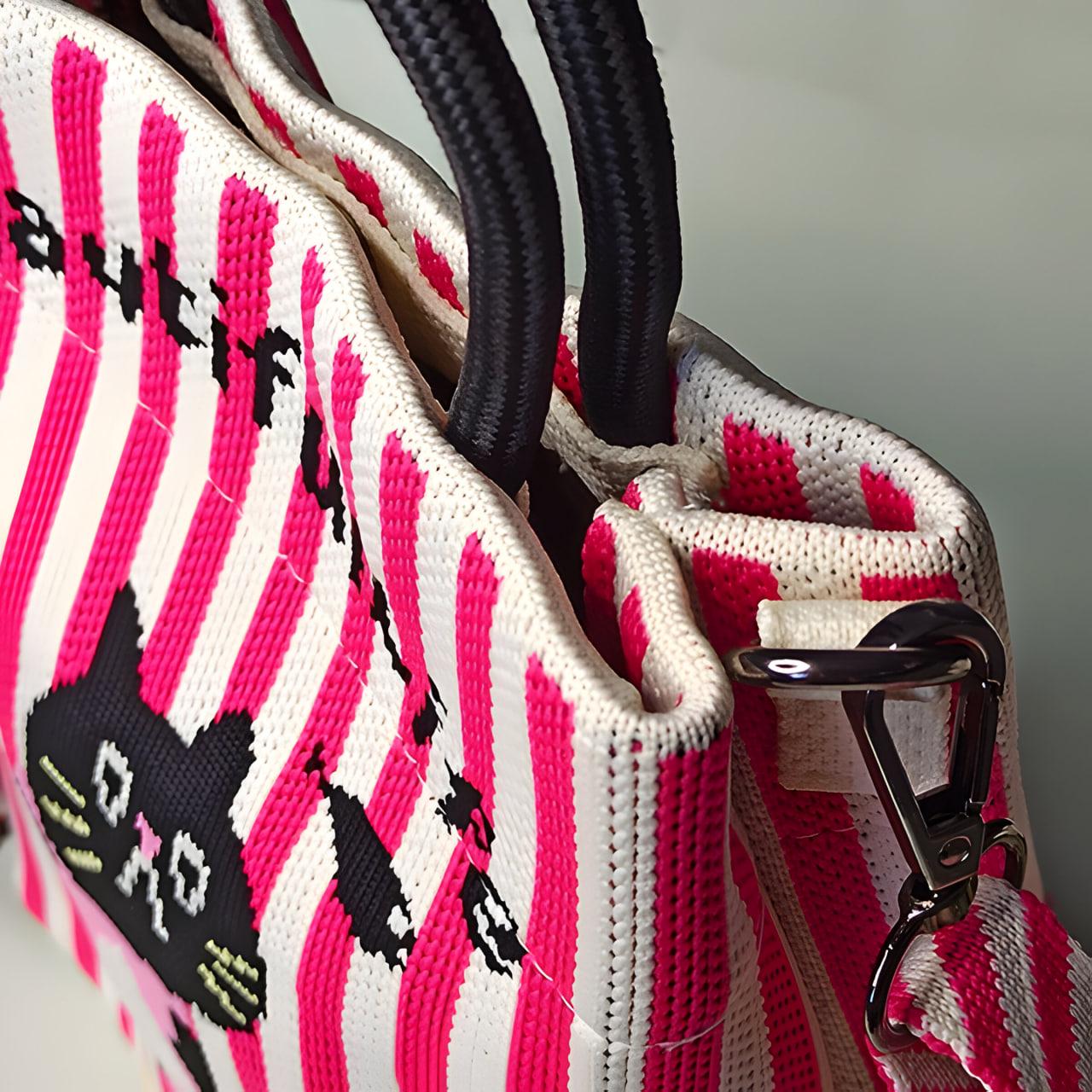 Мини-сумка текстильная Малиновый (25-552) - фото 3 Мини-сумка текстильная Малиновый (25-552) - фото 3