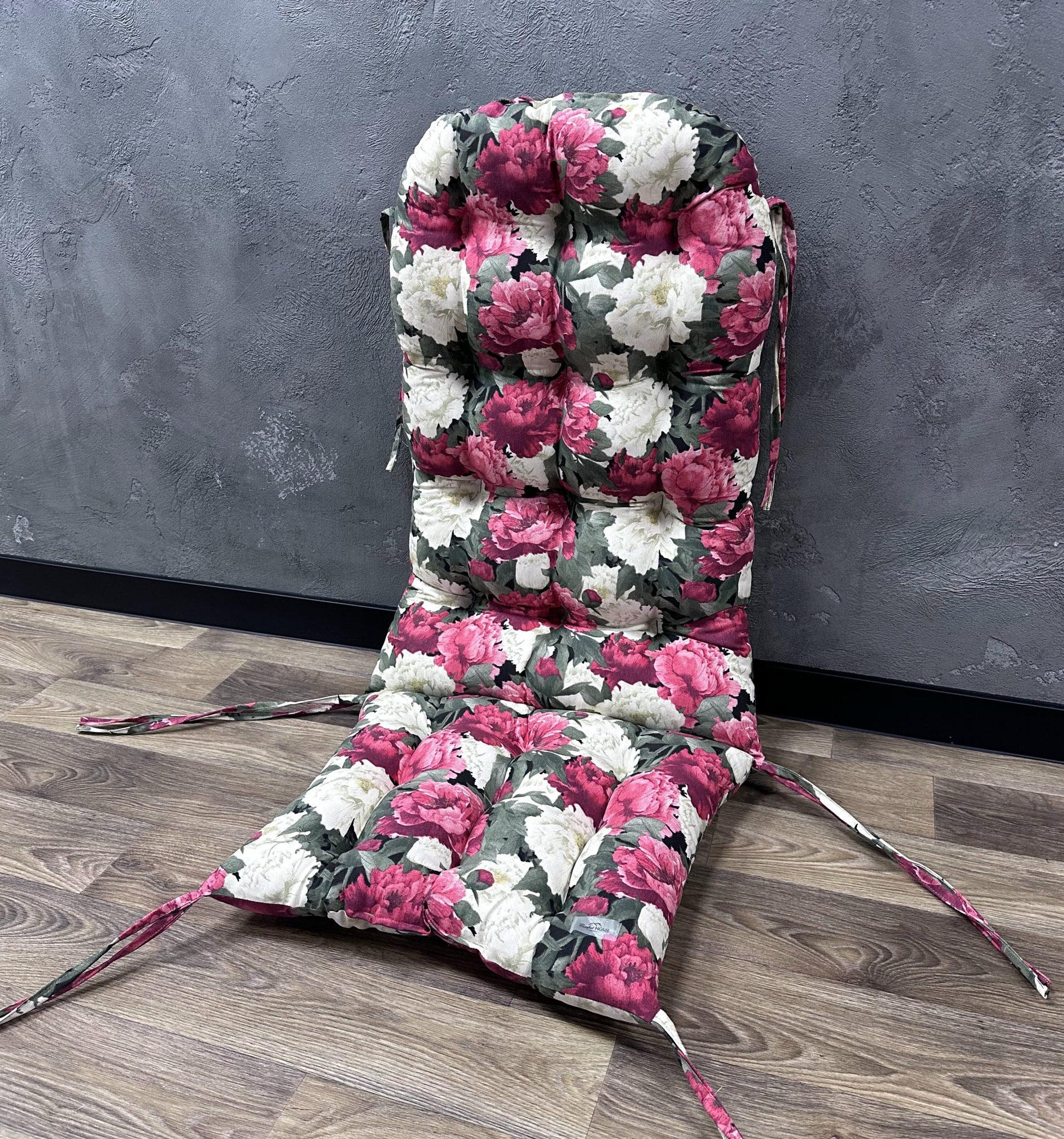 Подушка для кресла-качалки Comfort Home Ashen flowers 60х60х90 см
