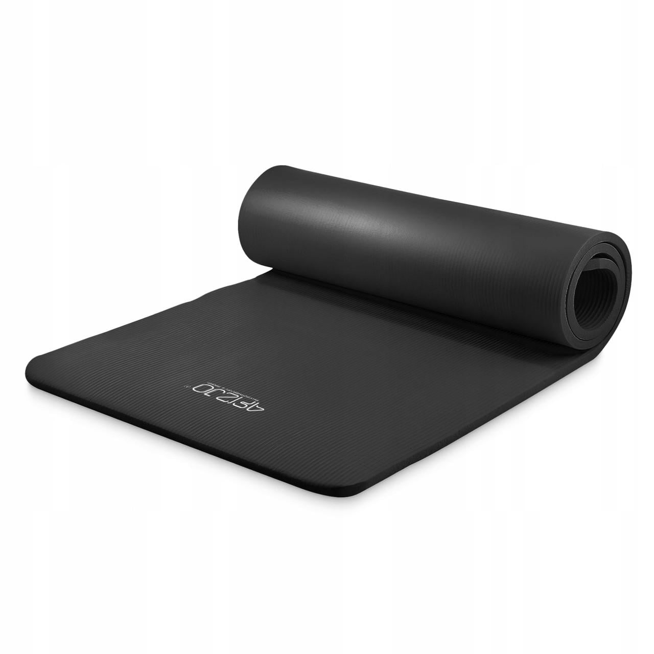 Коврик спортивный 4fizjo NBR для йоги и фитнеса 180x60x1,5 см Black (P-5907222931592)