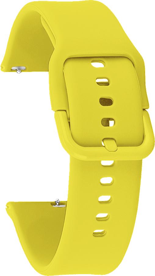 Ремешок Matte Style для Galaxy Watch Active 20 мм Lemon (29489) - фото 1